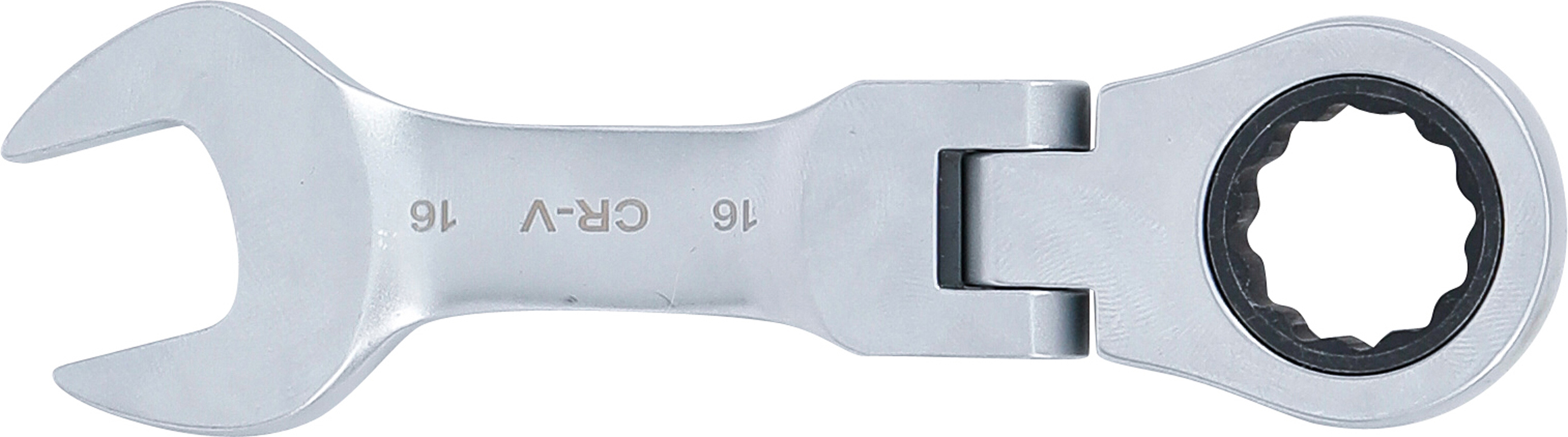Clé mixte à cliquet | courte | à couder | 16 mm - 3