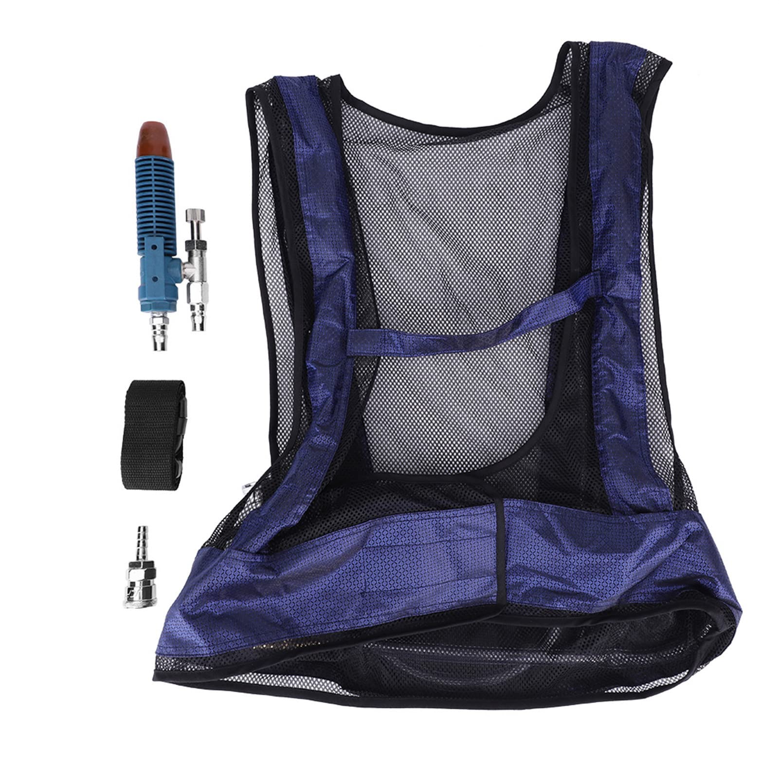 Gilet de refroidissement à air comprimé en acier pour soudage, restez frais et confortable avec le gilet de climatiseur Eddy Tube, parfait pour les so - 7