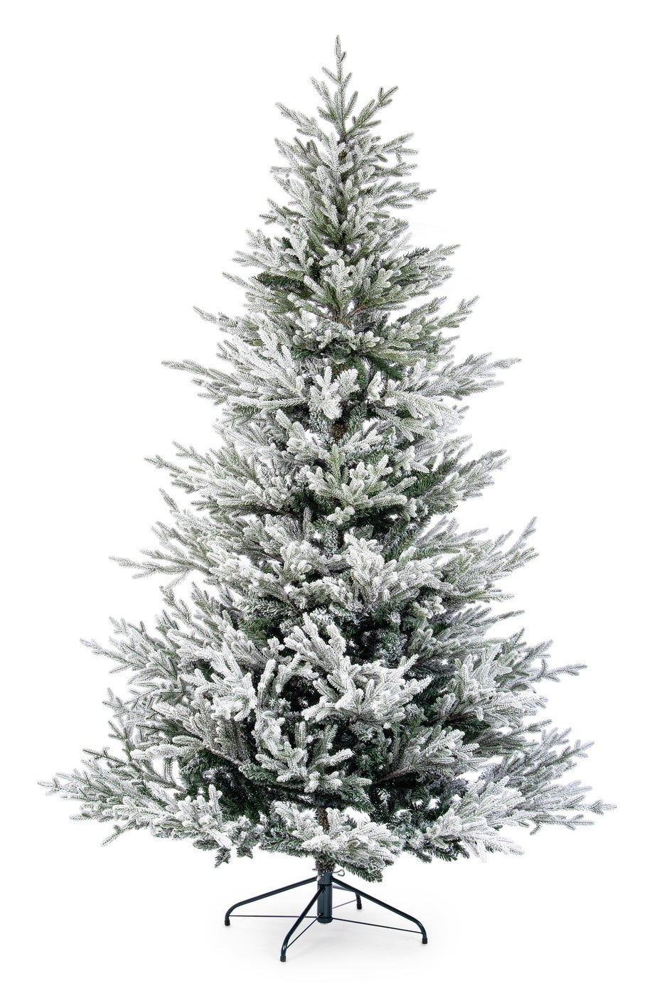 Décoration De Sapin De Noël Réaliste En Polyéthylène - Branches Floquées Blanc Et Vert | Pour Table, Bureau, étagère