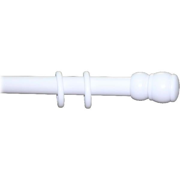 TENDAGGIMANIA Rail Rideaux Plafond Et Mural -couleur CHROME Longeur 180