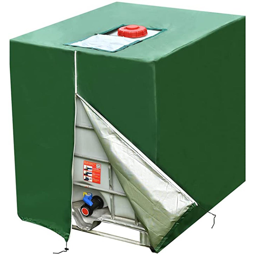 Pokrywa do zbiornika IBC 1000 l, z ochroną UV i pyłoszczelnością (116 x 100 x 120 cm, zielona)