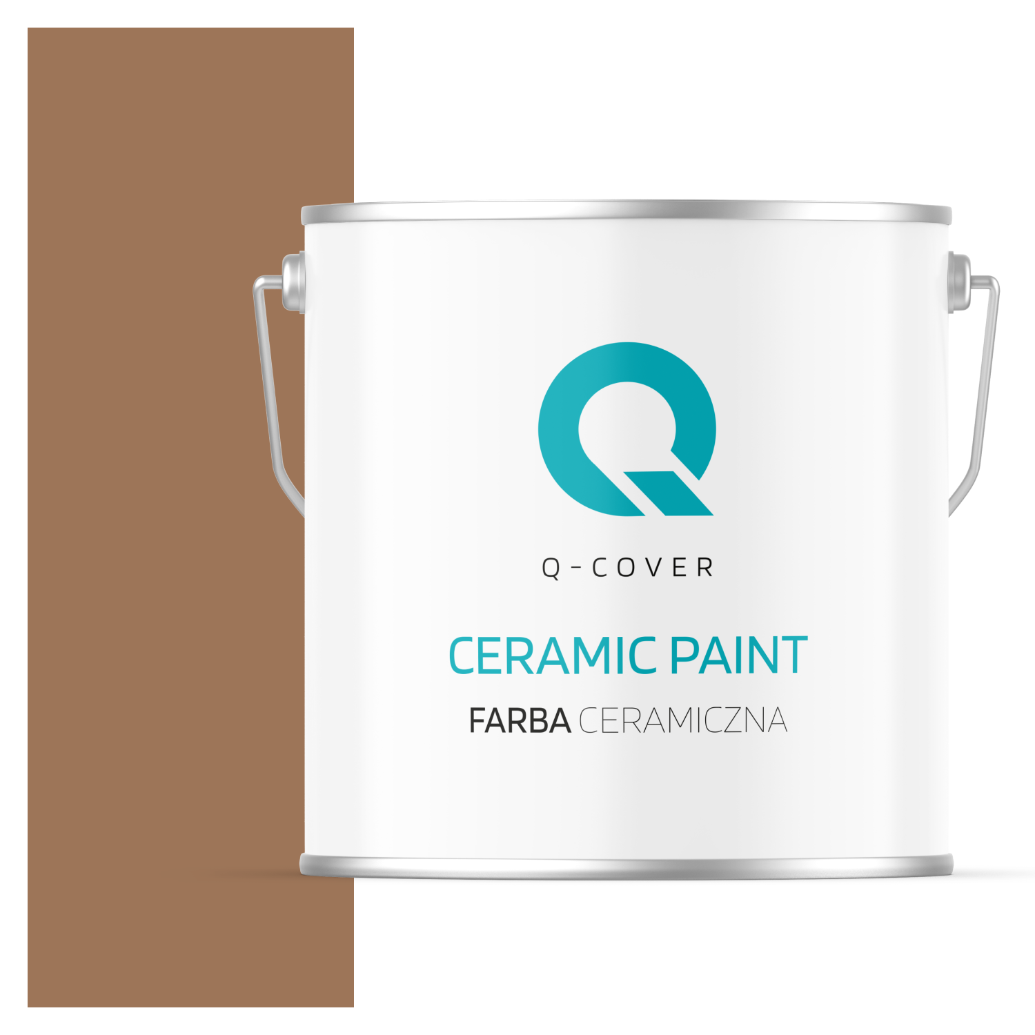 Farba Ceramiczna Do Ścian i Sufitów Q-Cover Brązowy H5018 Głęboki Mat 5L