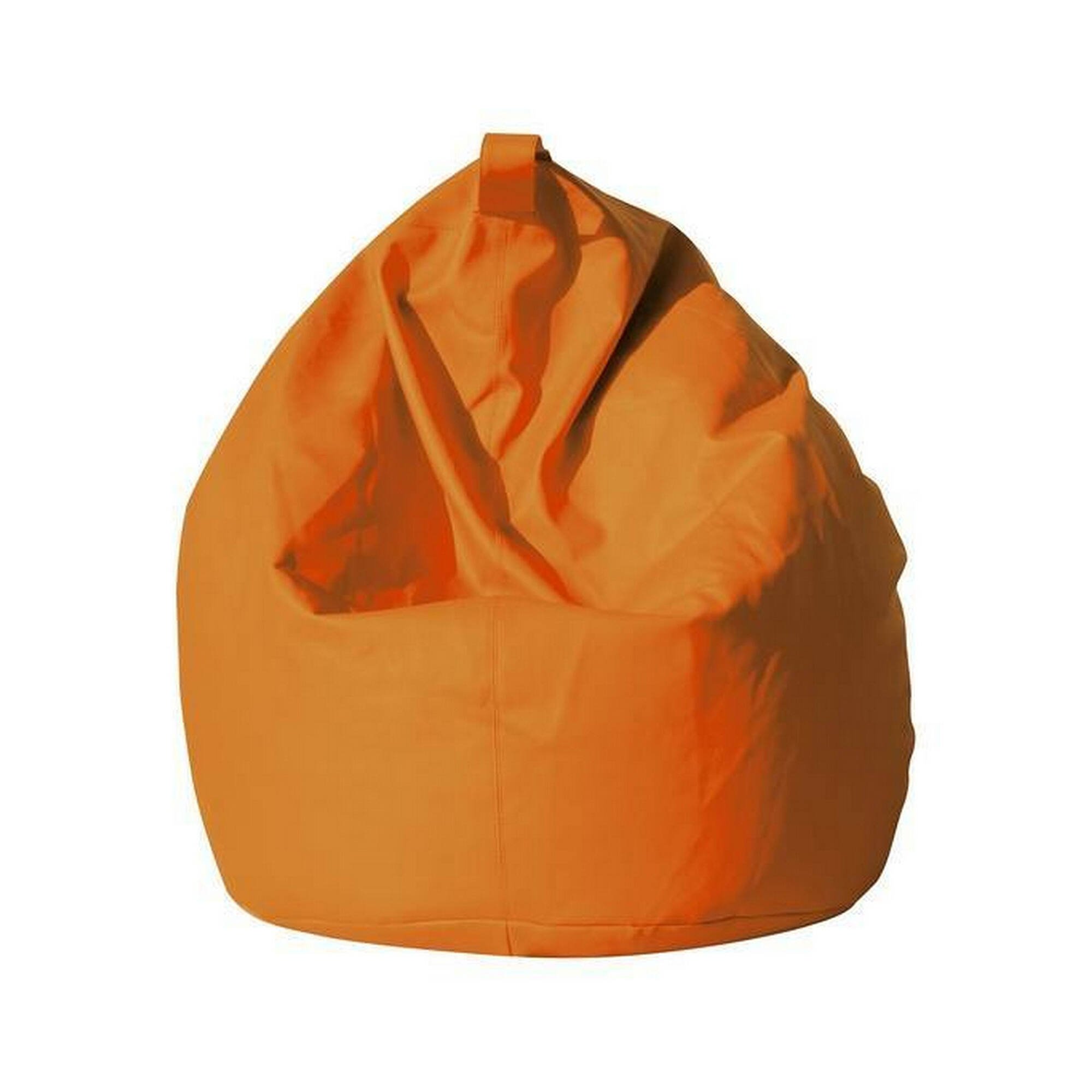 Puf abisso, sillón multiusos, puf, puf reposapiés, made in italy, 70x70 h110 cm, naranja