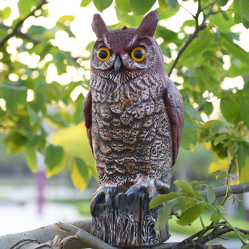 Sowa, odstraszacz ptaków, realistyczne kolorowanie, 17 cm * 15 cm * 41 cm