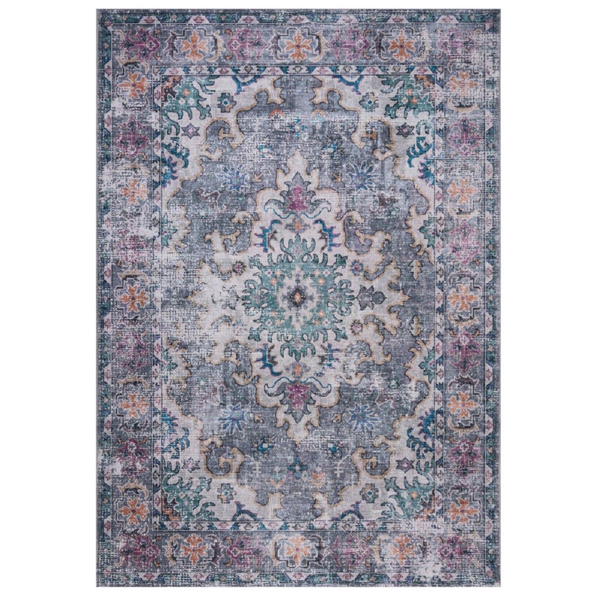 RugVista Kumba Tapis Intérieur/Extérieur – 80×200 Cm, Rectangulaire, Résiste à L’Eau Et Aux UV, Multicolore, Lavable 30°C
