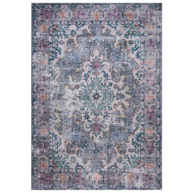 RugVista Kumba Tapis Intérieur/Extérieur – 80×200 Cm, Rectangulaire, Résiste à L’Eau Et Aux UV, Multicolore, Lavable 30°C