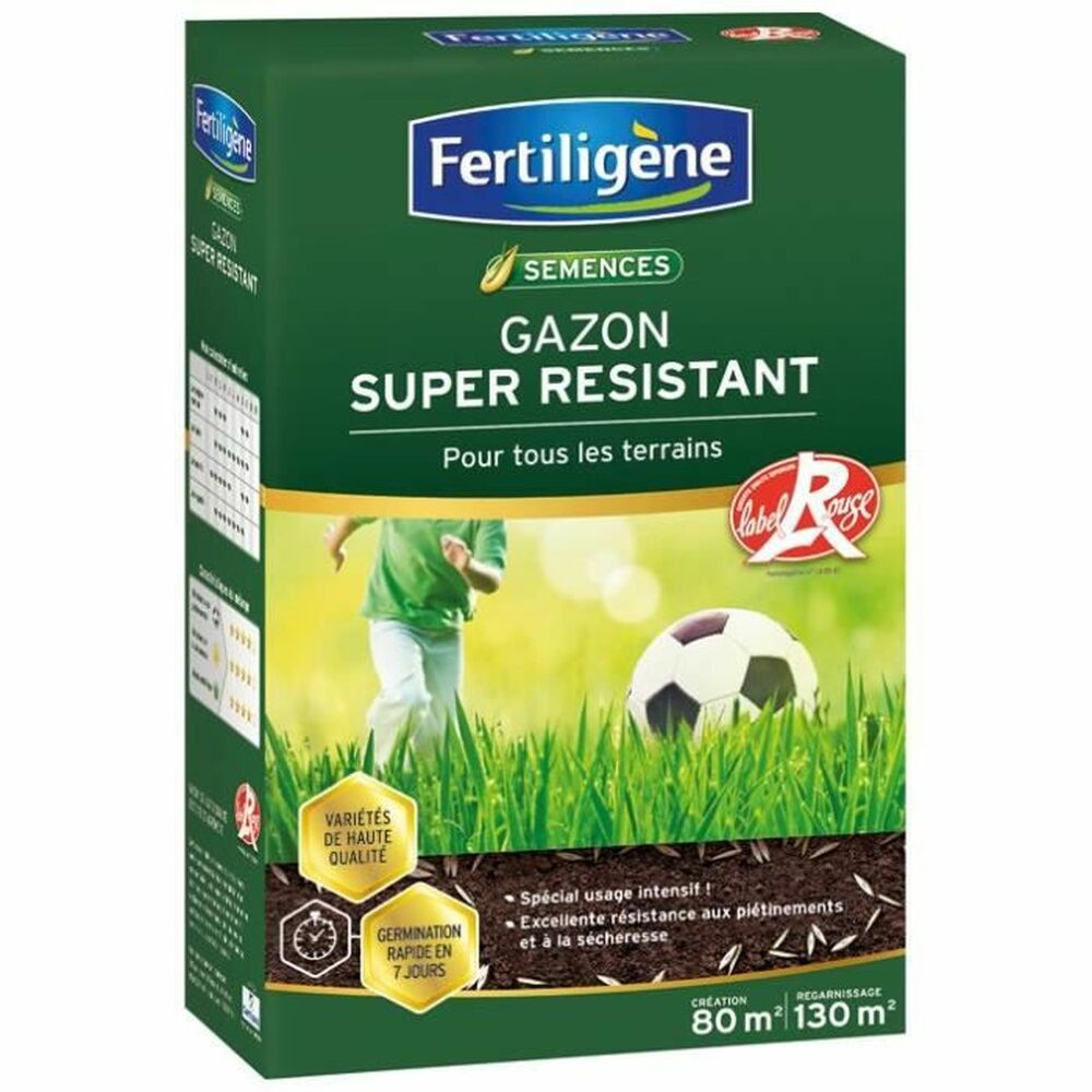 FERTILIGENE Gazon Super Resistant Tous Terrains - 2 kg - 3
