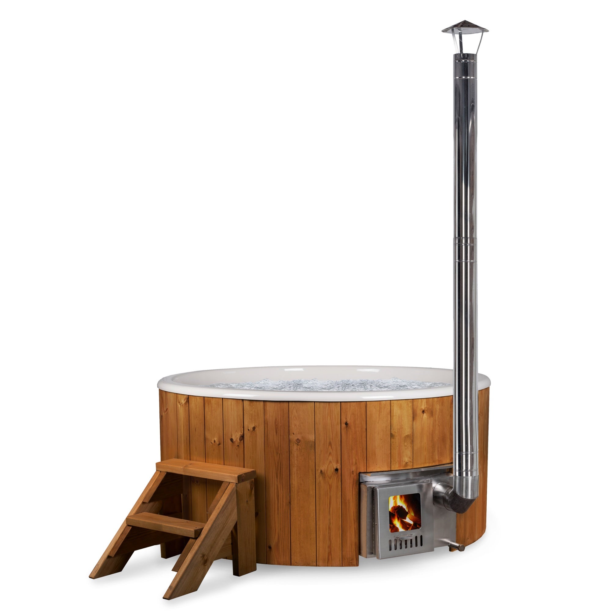 Bain nordique chauffé au bois EcoLine Pour 6 personnes Insert crème — free download