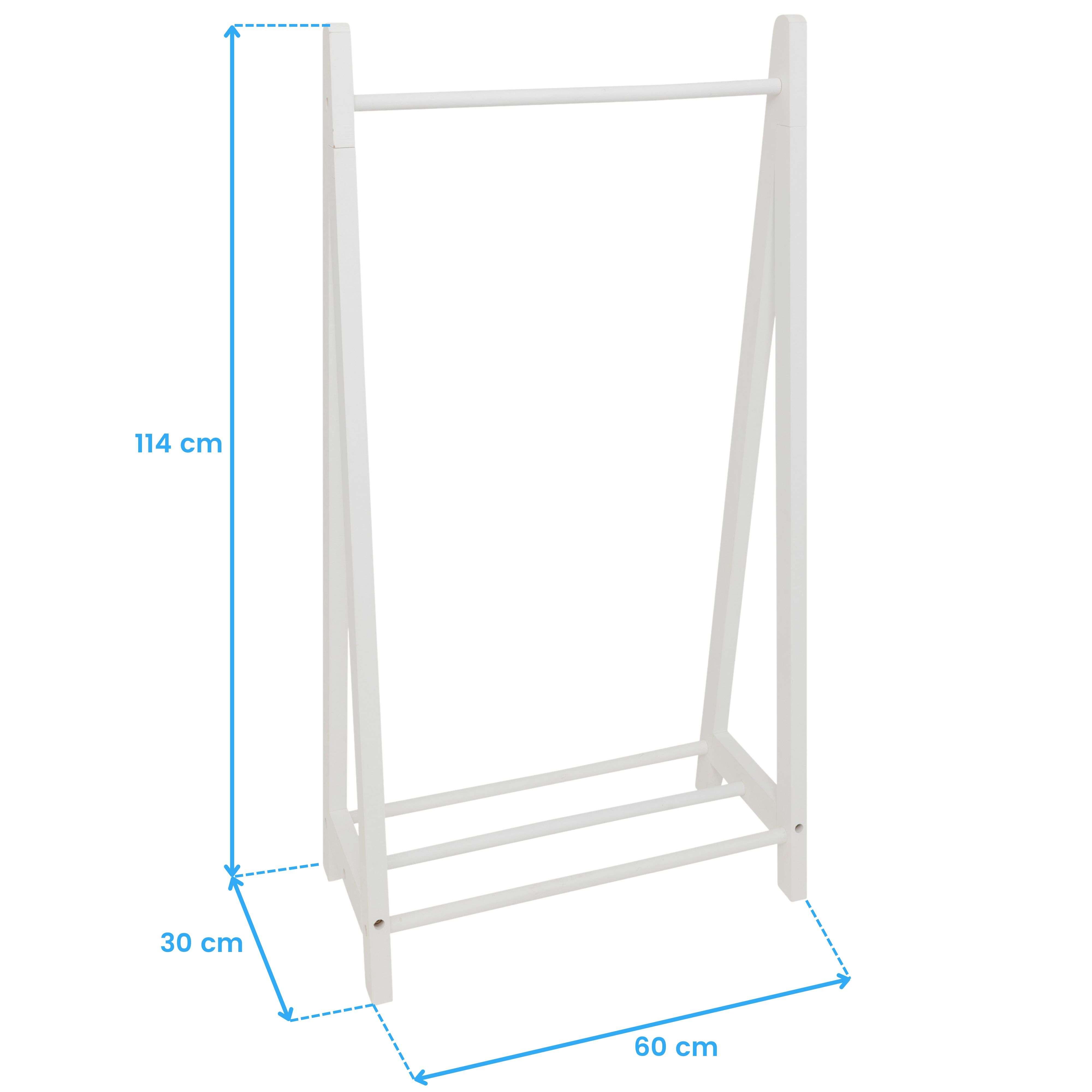 Portant à vêtements enfant blanc 58x115cm - Atmosphera Créateur d'intérieur - 6