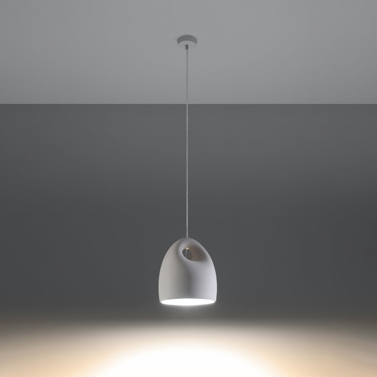 Lampa wisząca ceramiczna ZENNA LED 3000K - 25x25x126cm Sollux