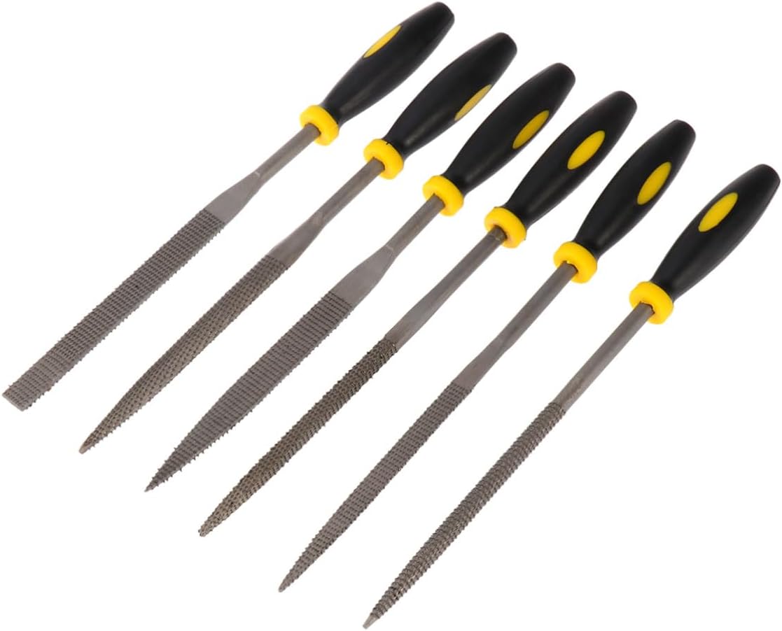 6 sztuk miniaturowych tarników z ergonomicznym, antypoślizgowym uchwytem do obróbki skóry