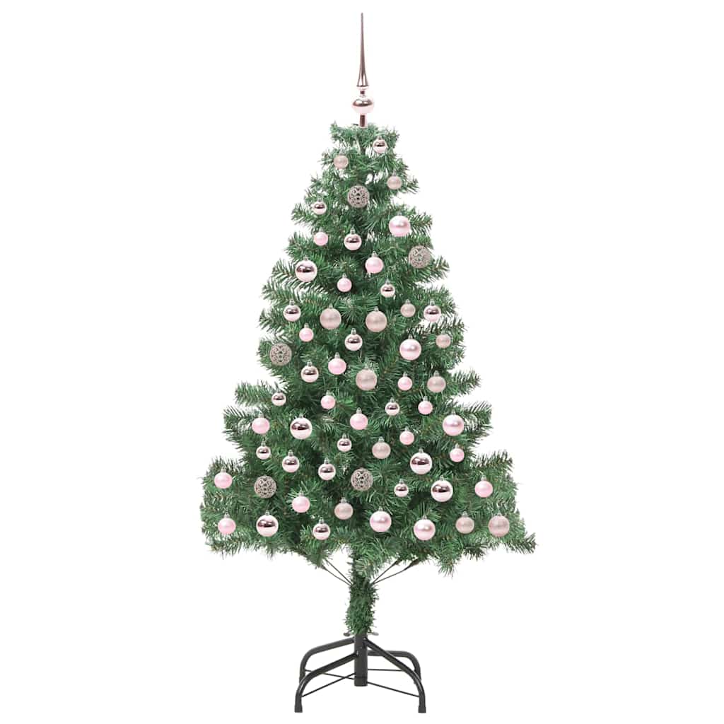 Sapin de Noël | Arbre de Noël avec 300 LED avec support Vert 180 cm PVC - 4