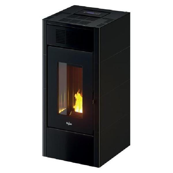 Stufa a Pellet Canalizzata 13,7 kW Capacità Serbatoio 23 Kg Volume Riscaldabile 390 m3 con WiFI colore Metallo Antracite - 7023128 Saba 14 T2