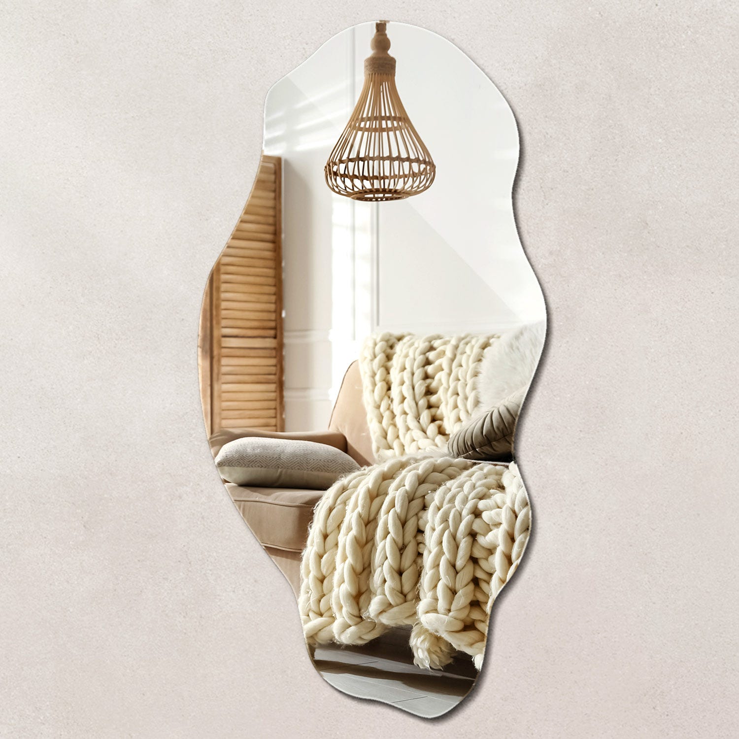 Miroir Mural D coratif Irr gulier 40 X 80 Cm Parfait Pour Salon Ou miroir-mural-d-coratif-irr-gulier-40-x-80-cm-parfait-pour-salon-ou