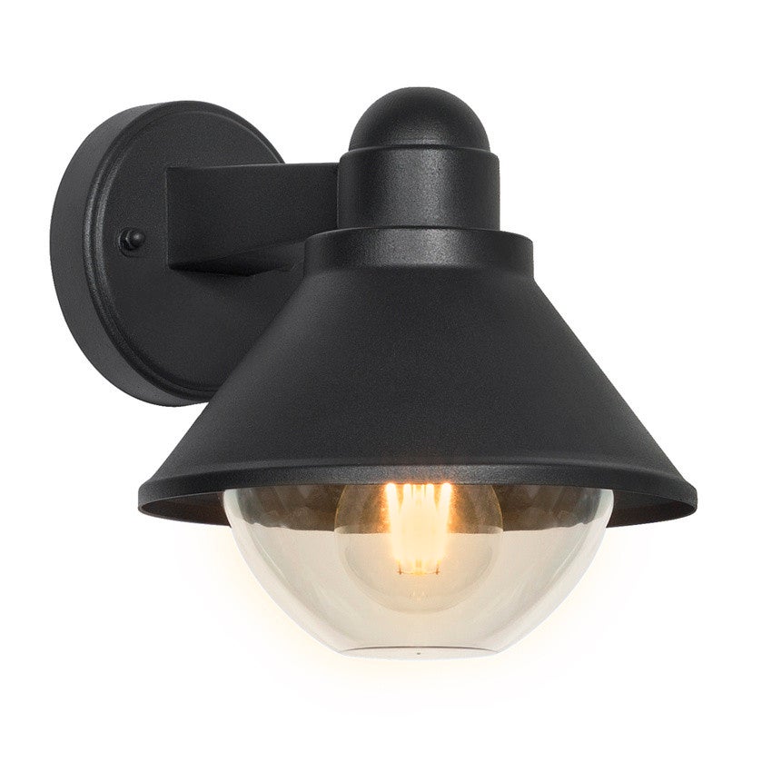 Kinkiet zewnętrzny Saginia czarny 1xE27x40W wym:20,5x23,5x19,5cm IP44 Candellux