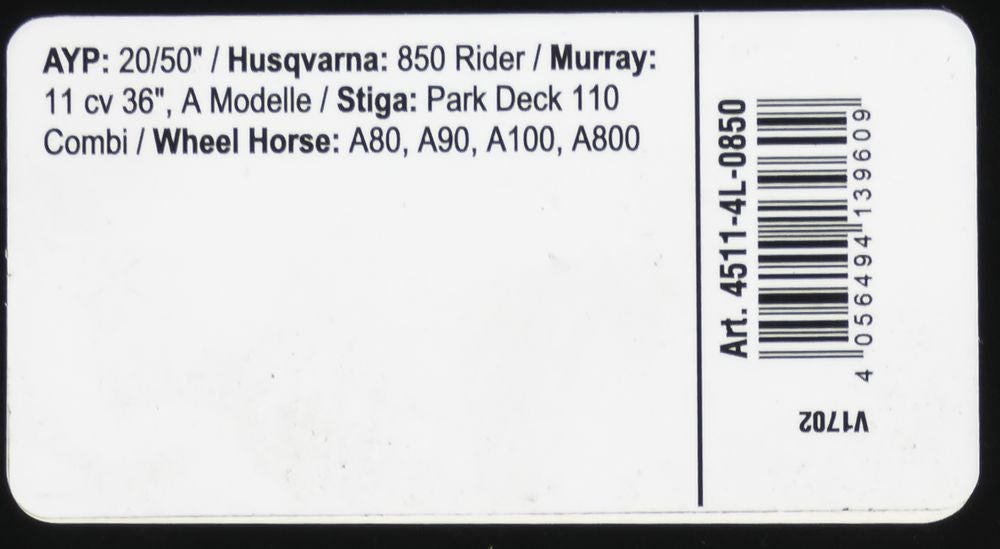 Courroie trapézoïdale X-Grip V de type 4L850 - 3