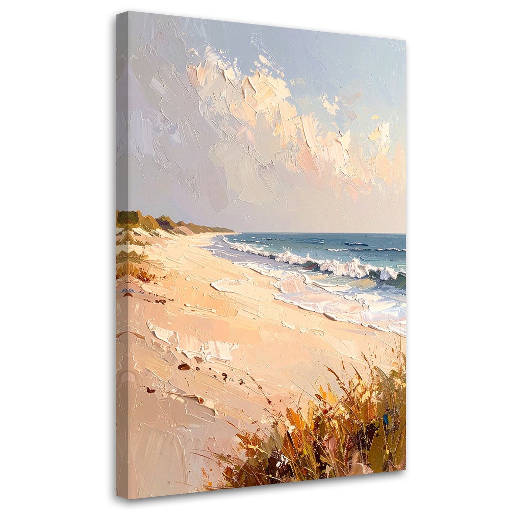 Obraz do salonu sypialni morze plaża wydmy efekt farby 80x120