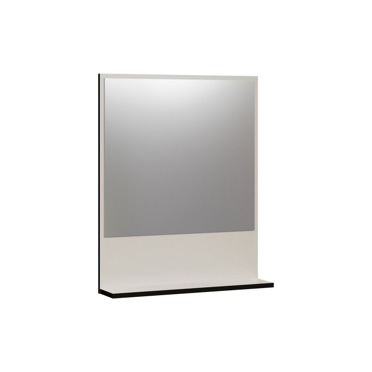 Espejo con estante pure, aglomerado de melamina, gris, epikasa