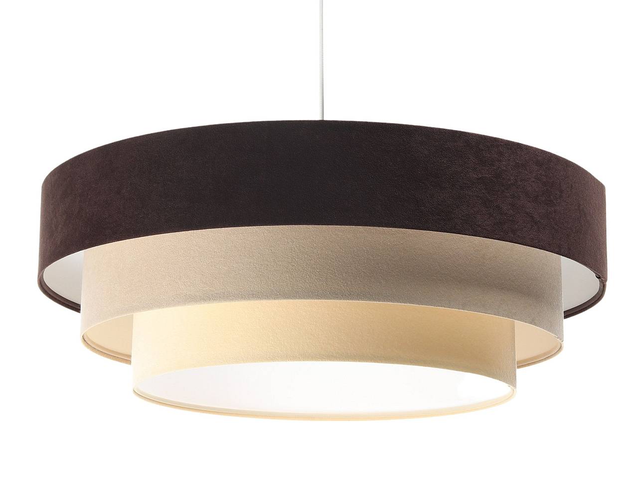 Lampa wisząca TRIO MIX brązowa/beżowa/biała