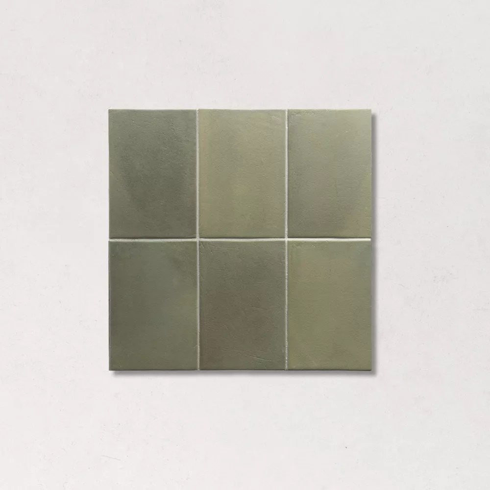 Carrelage Mural Effet Zellige Vert Sauge Mat MIYAKO 10x15 cm Forest (0 ...