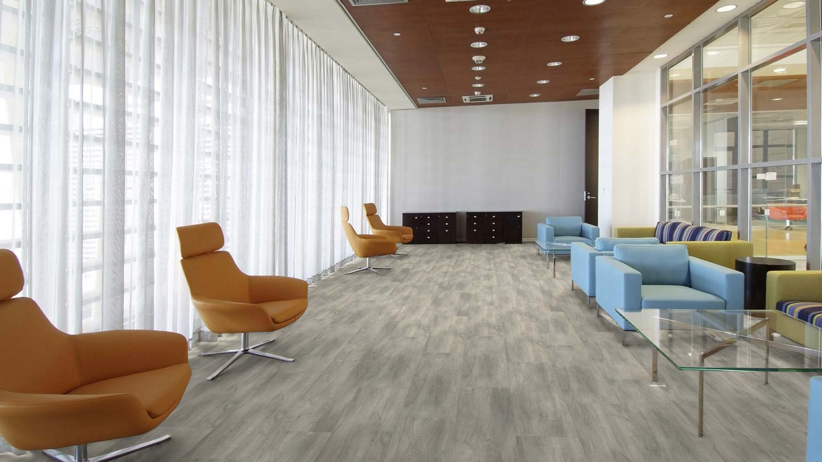 Lame PVC Autoplombante effet bois medium - 125 x 24,50 cm - 11 lames = 3,37 m² - 3