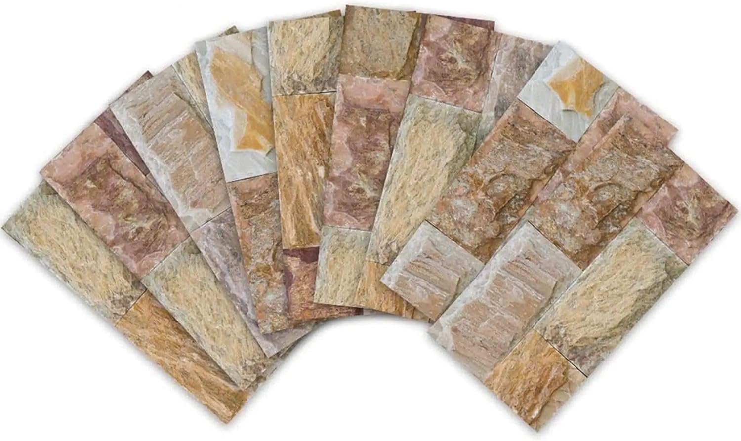 27PCS Naklejki Carrelage Auto-adhesif Muraux Autocollants Étanche Carreaux Ciment20 x 10CM