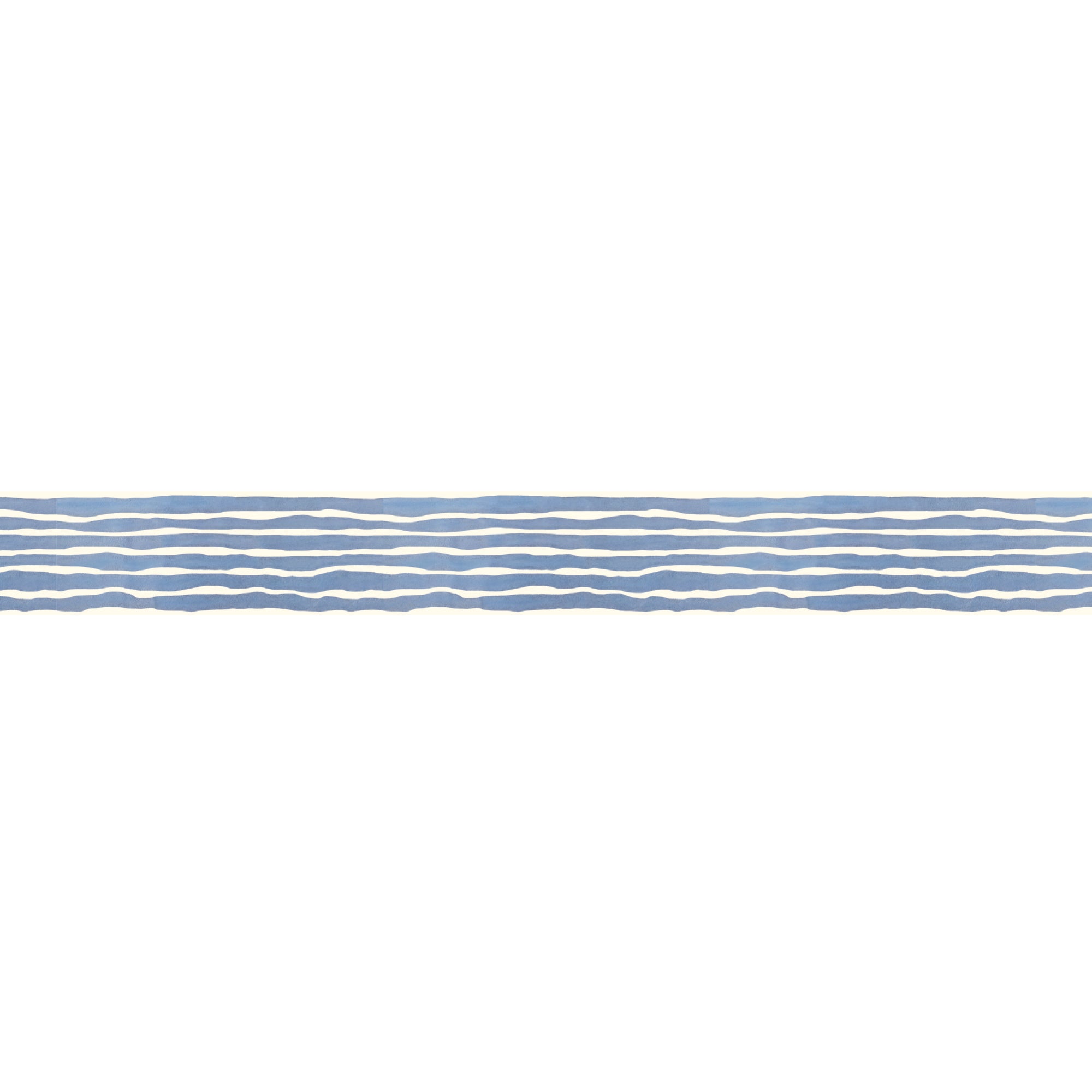 Friso adhesivo decorativo, líneas horizontales, dibujadas, azul y blanquecino, 5 cm x 300 cm - 2