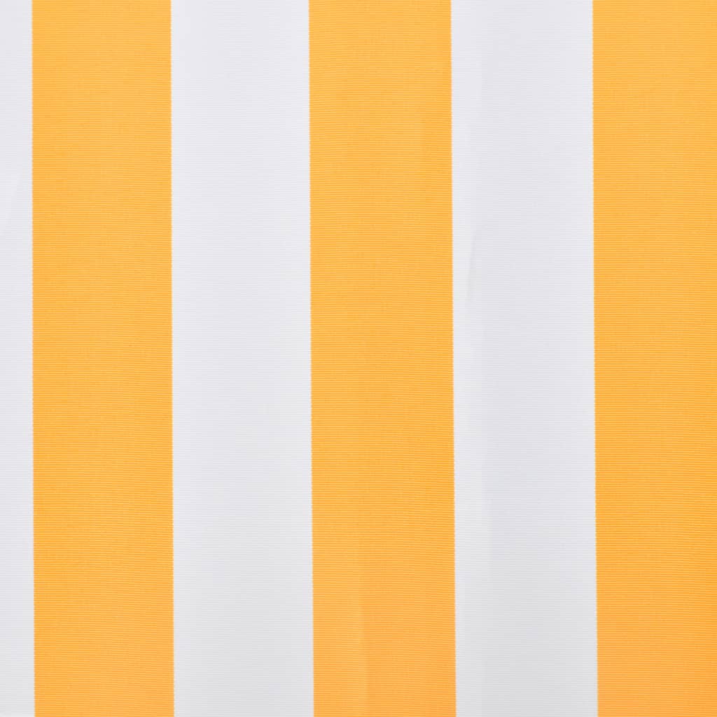 vidaXL Tessuto di Ricambio per Tenda da Sole Arancione e Bianco 350x250 cm Poliestere - 3