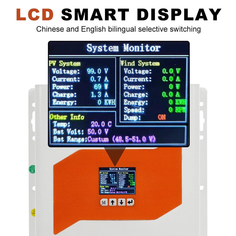 Controlador Híbrido Eólico-Solar Dual MPPT: Armazenamento de Energia e Autonomia Alargada,Controlador de Painel Solar,Controlador de Carga— SIENTICE - 6