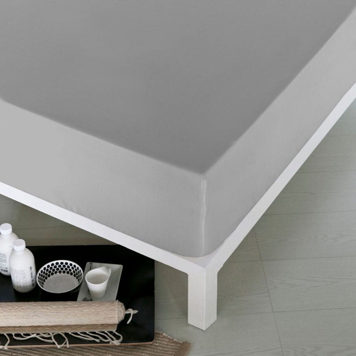 Lenzuolo con angoli aderenti Naturals Verde - 2