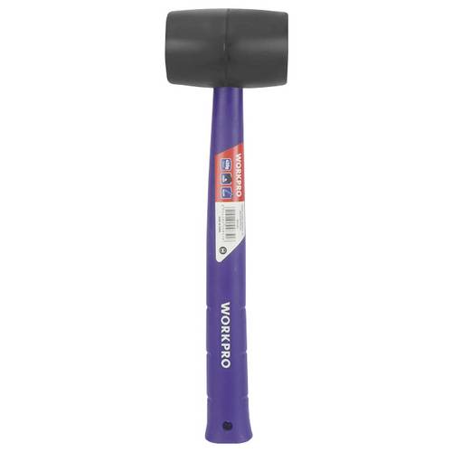 Maillet en caoutchouc résistant homologué avec manche léger en polypropylène noir (450g) - 3