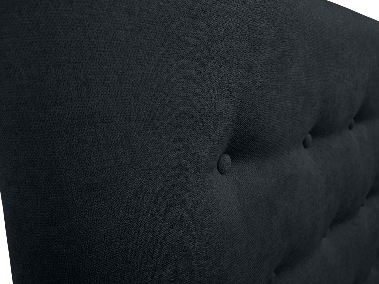 DecorQUALITY Cabecero de cama 150 PARIS Cabezal tapizado tejido antimanchas Negro 150x70 cm - 4