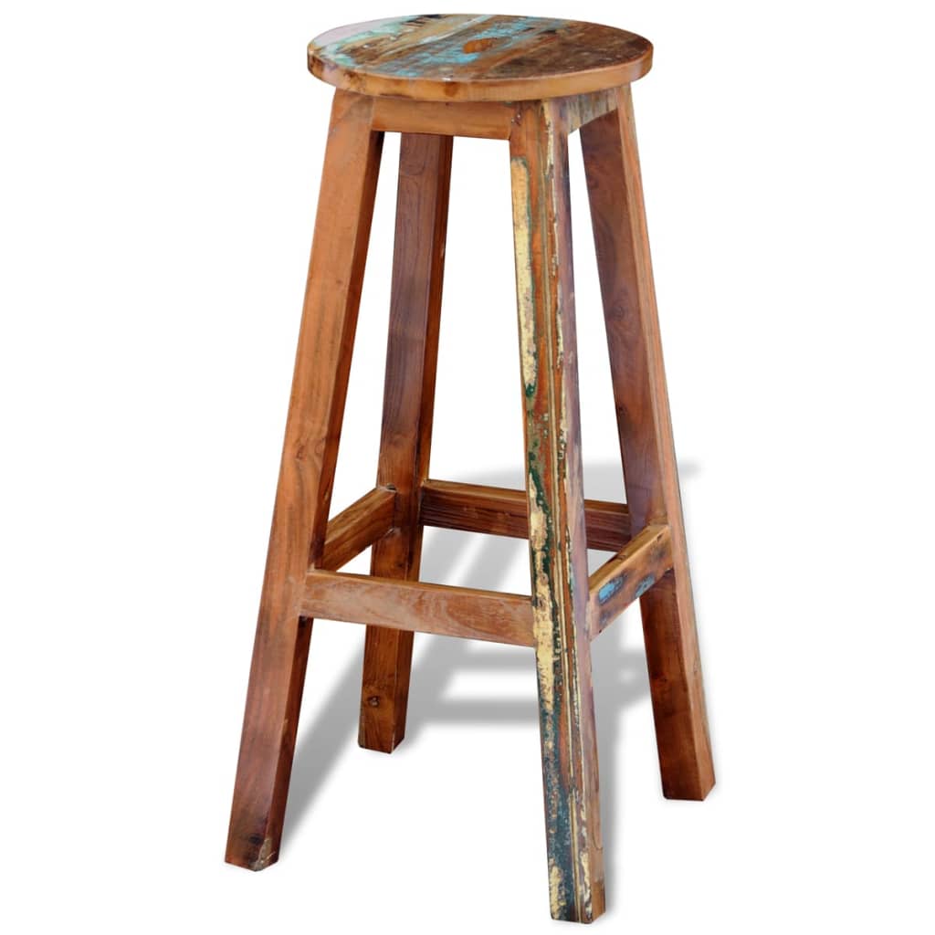 Sgabello Da Bar Cohen Nathan James - Stile Mid-century In Ecopelle E Legno Massello - Con Schienale Intrecciato E Poggiapiedi - Marrone Naturale - 4