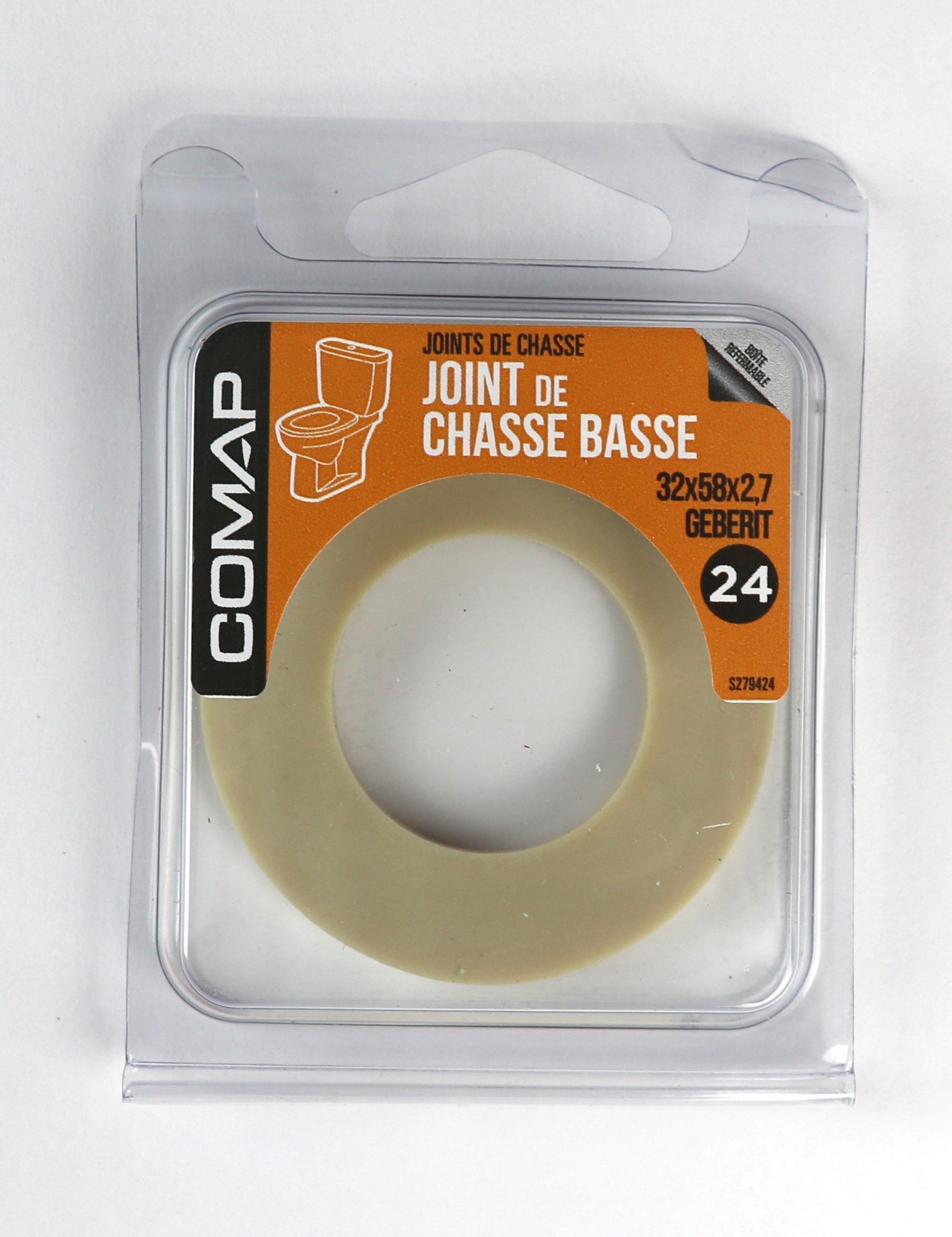 Joint De Soupape En Silicone Pour Chasse D'eau Siamp - Modèles Optima 49/50 - Noir 2.83 Pouces