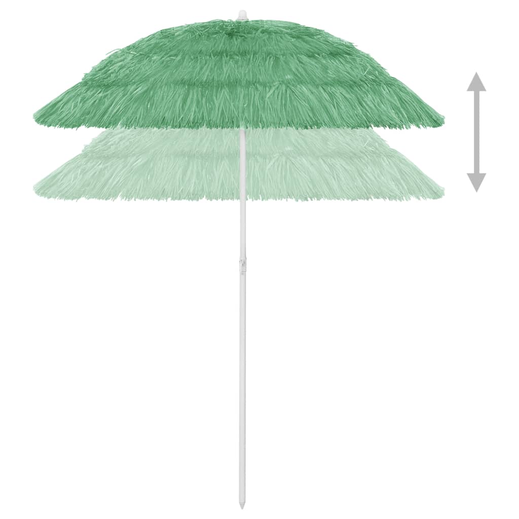 Parasol de plage Vert 180cm - 5