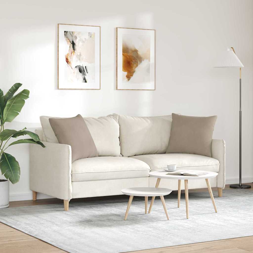 Coussins de canapé 2 pcs Taupe 50 x 50 cm tissu vidaXL - 5