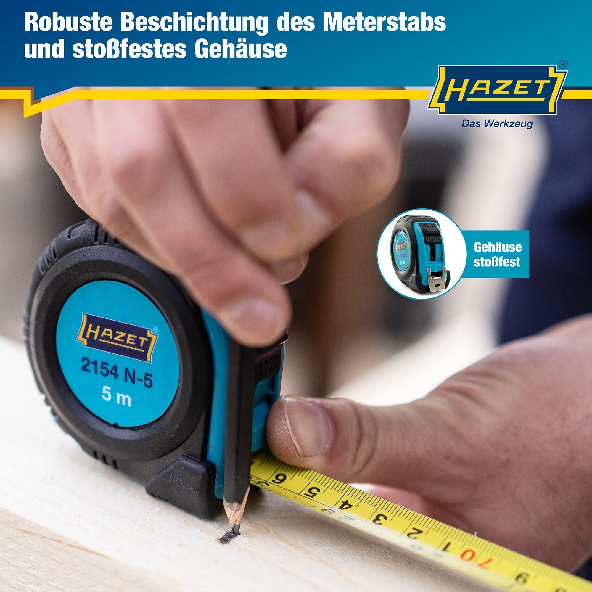Mètre-ruban 5 m acier Hazet neu 2154N-5 - 3
