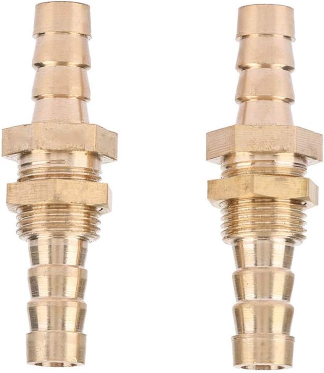 Złączka do węża Barb z mosiądzu 8 mm, 2 sztuki, adapter do gazu i węży przyłączeniowych