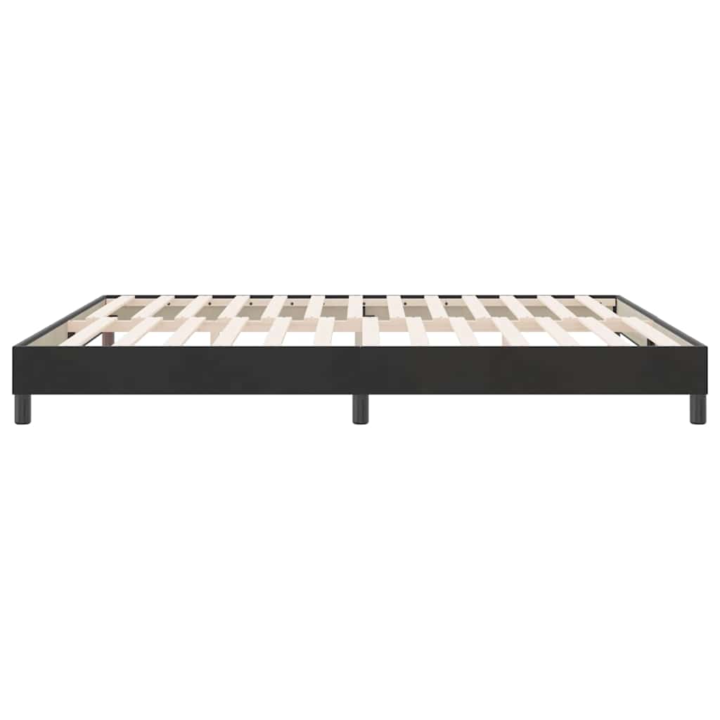 Cadre de lit sans matelas, velours noir, pour la chambre, 180 × 210 cm - 6
