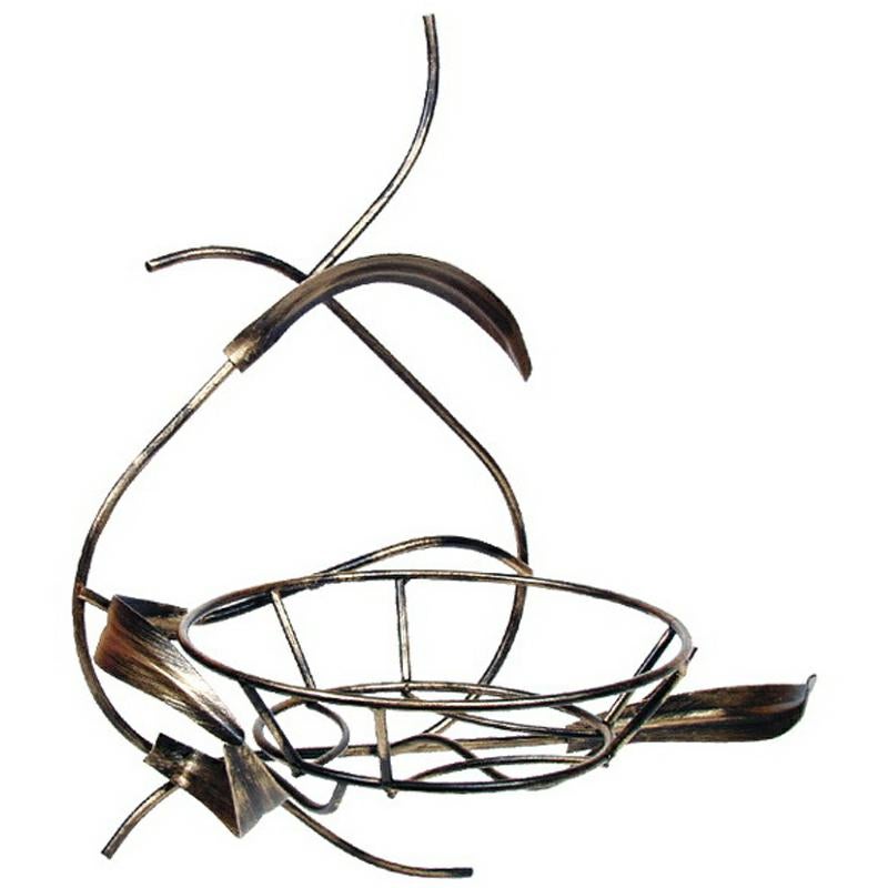Kwietnik ścienny Dąstal Adel metalowy czarny vintage 50x23x46 cm 1 szt.