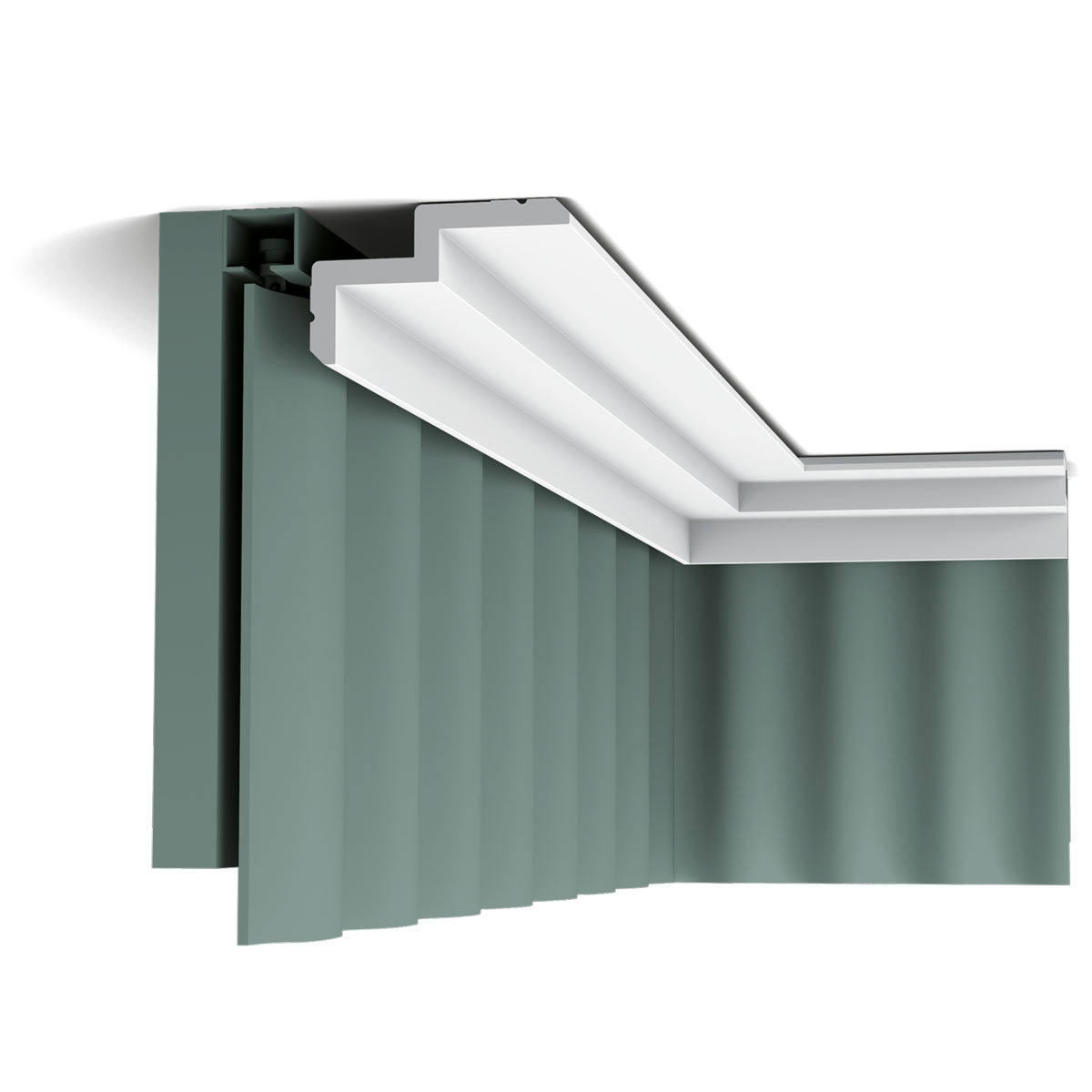 Paquete de 4 metros perfil moderno y elegante c390- orac decor