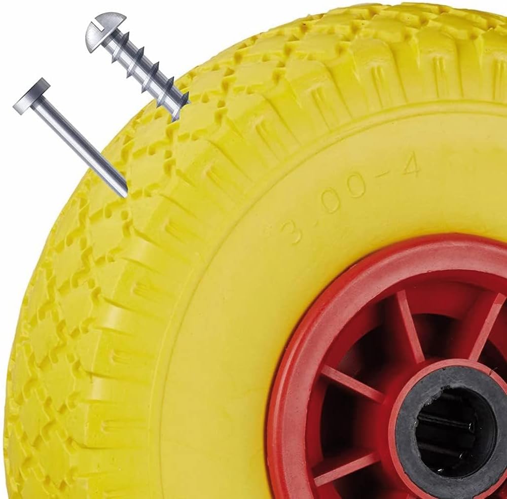 2 Camere D'Aria Per Carriola 3.00-4 - 260x85 Mm Con Valvola Angolare TR87 - Tubo D'Aria In Gomma Butilica Per Pneumatici Di Carriole, Tosaerba E Rimorchi - Ricambio Resistente - 3