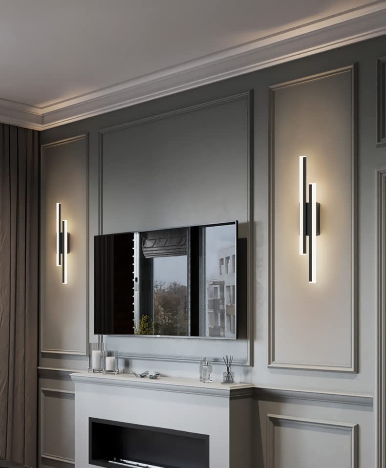 GOECO Applique Murale Intérieure LED,Style minimaliste,16W Lampe Murale Moderne 3000K Lumière Chaude,Acrylique pour Chambre,Salon et Couloir - 3