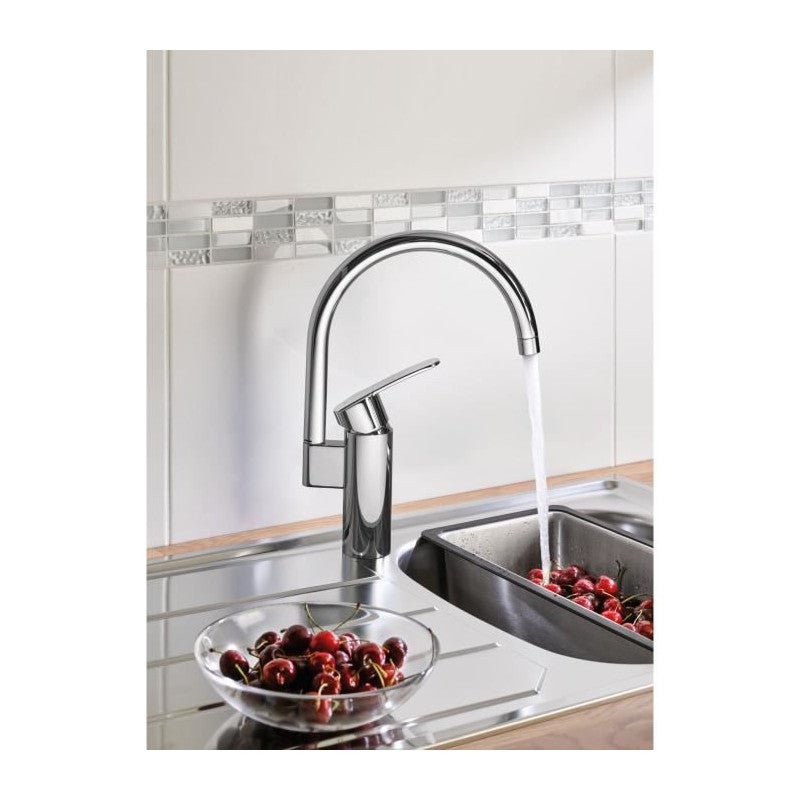 Robinet de cuisine - Chromé - Bec Haut - GROHE Wave Cosmopolitain - 32449001 - 2