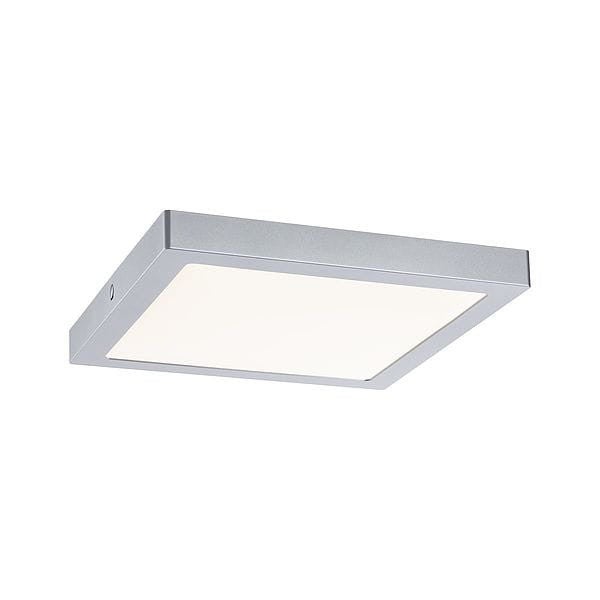 Plafon kwadratowy ABIA LED 20W Ciepła biel 1150lm chromowany wym: 2 x 22 x 22 cm IP20 Paulmann