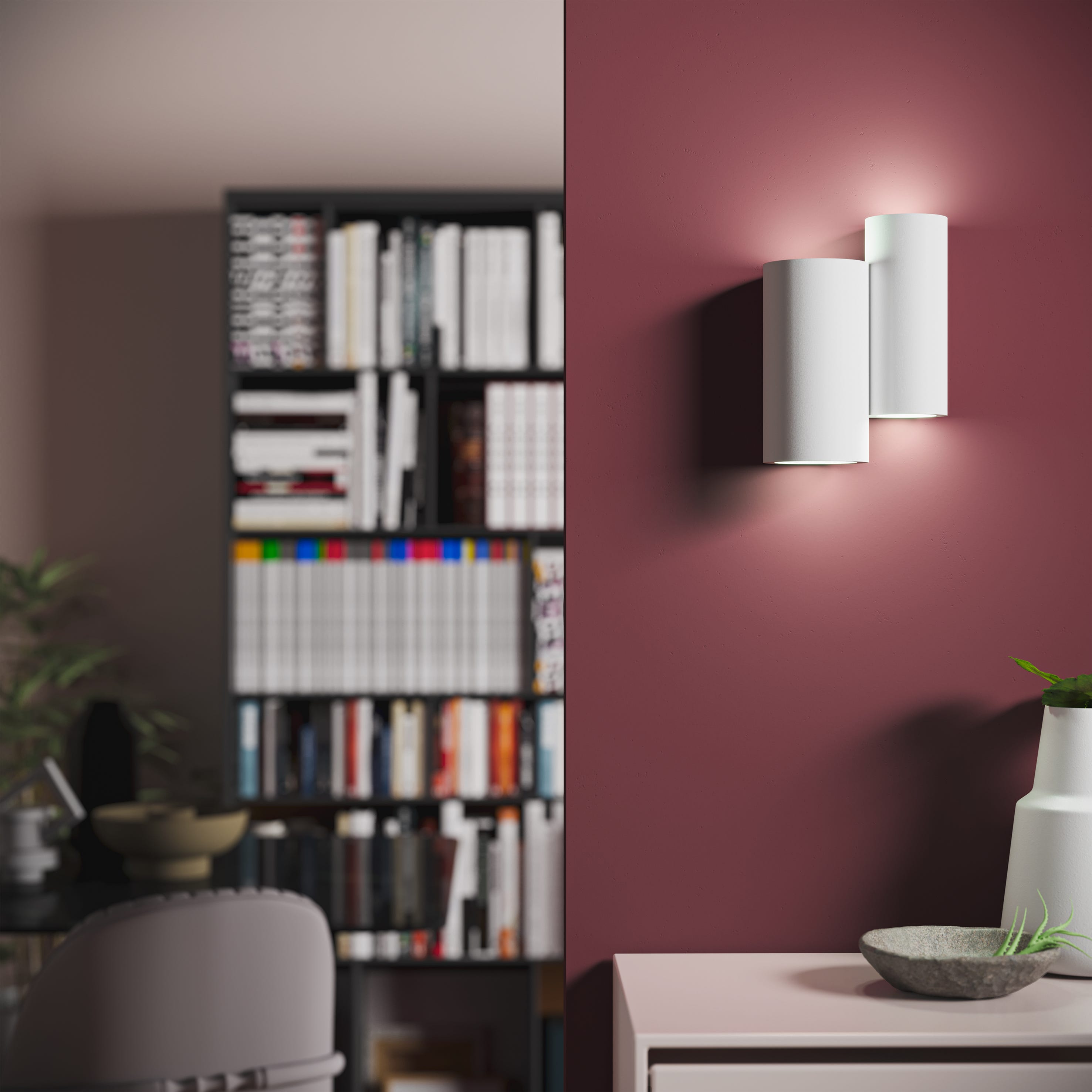 Kinkiet gipsowy Labrea INSPIRE, 4xGU10