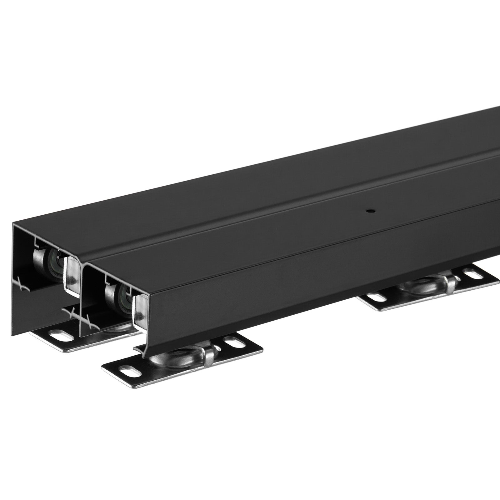 Kit Herrajes para Puerta Corredera 1219 mm,VEVOR Kit Rail en Aleación Aluminio con Manijas de Dedo,Sistema de 2 Puertas,para Grosor Puerta 35-45 mm - 9