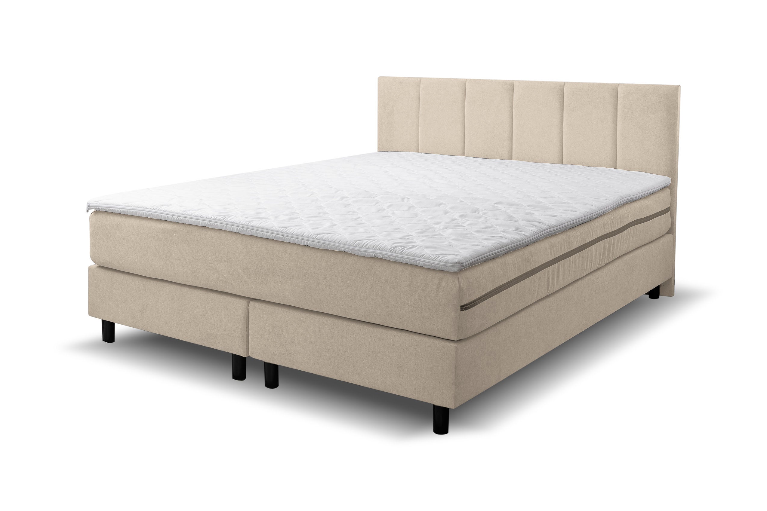 Lit boxspring Paris, lit rembourré Dimensions : 180 x 200 cm, couleur ...