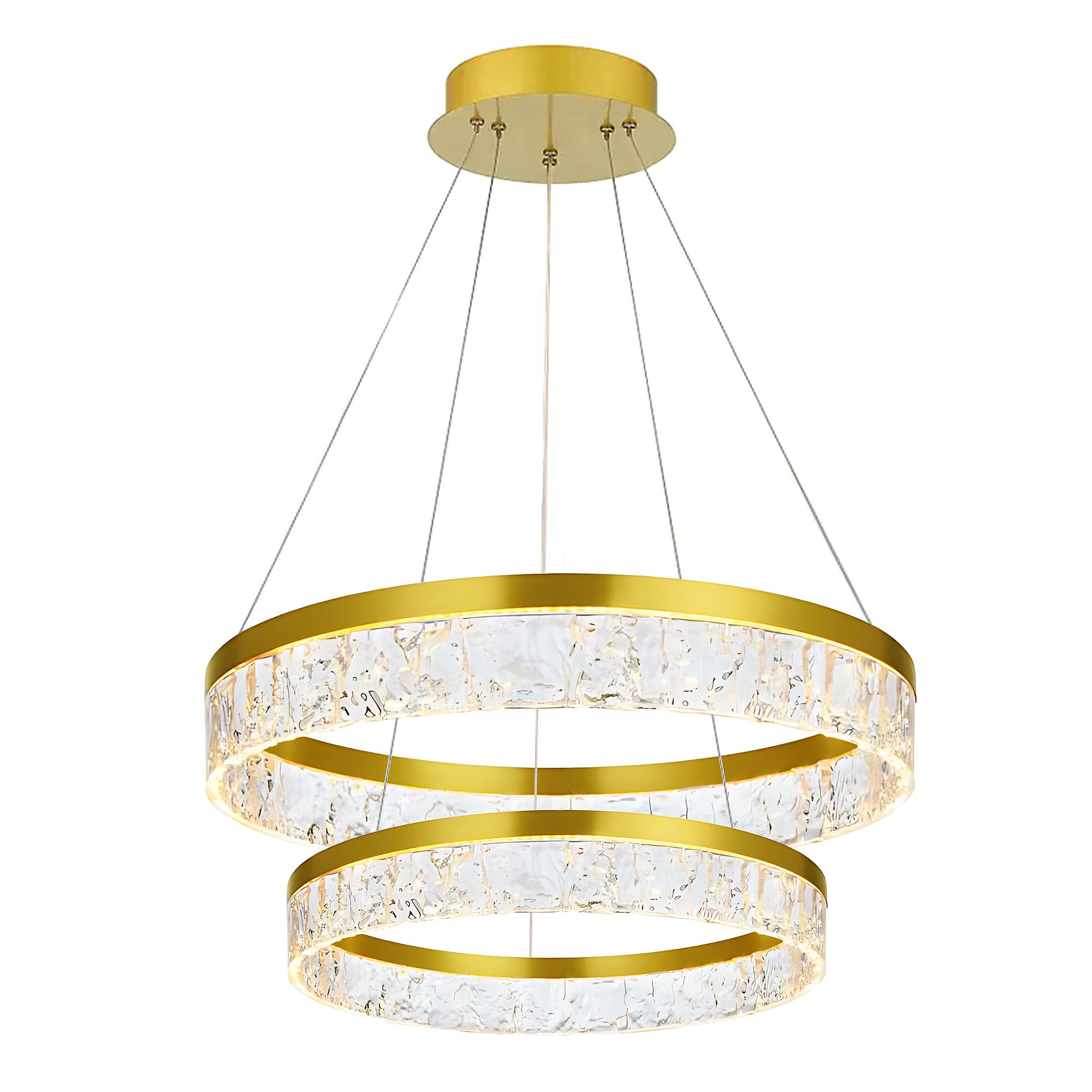 Lampa Sufitowa Wisząca Led Toolight Lhj049-Cp2 Złoty