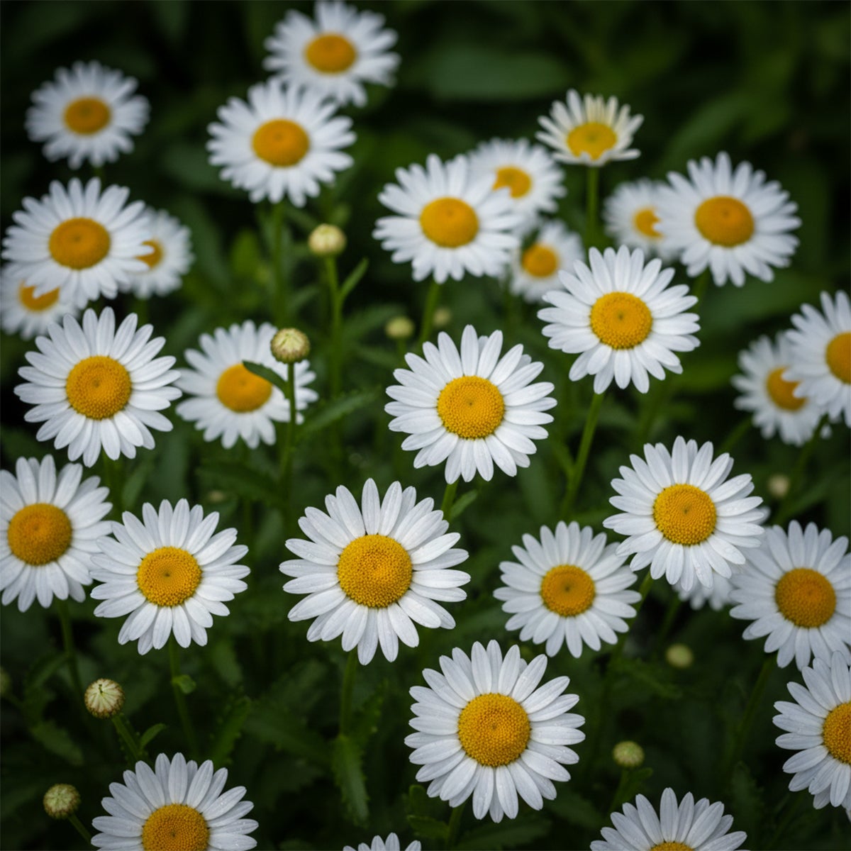 Lot de 6 - Leucanthemum Silberprinzessche - Marguerite - Floraison abondante - H. 10-20 cm - P. 9 cm - 4